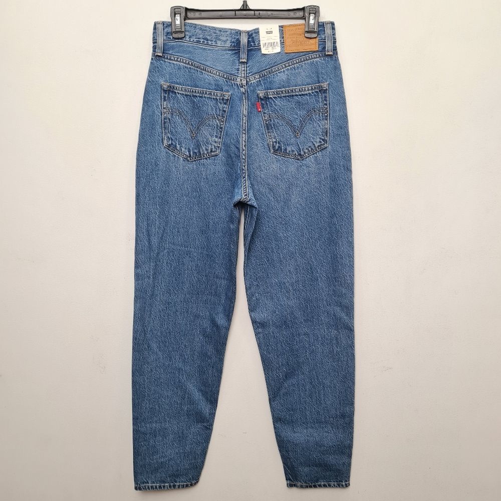 Levi's Premium High Loose Taper Blue Denim Jeans Women's Size Tag 27x29 - Picture 6 of 16